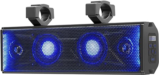 Bluetooth LED Soundbar for UTV and Golf Cart