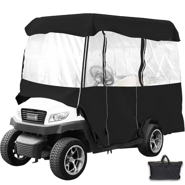 Universal 4 Passenger Golf Cart Enclosure w/ Roll up Door