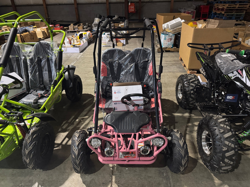 Pink Trailmaster Mini XRX/R+ Children's Go-Kart Buggy, 4-Stroke 163cc (Floor Model)