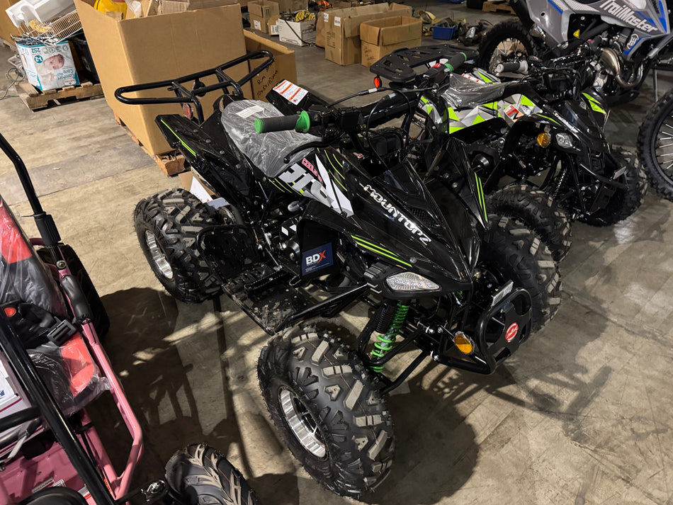 Black/Green Raptor 125 XC Children's ATV, 4-Stroke 125cc (Overstock)