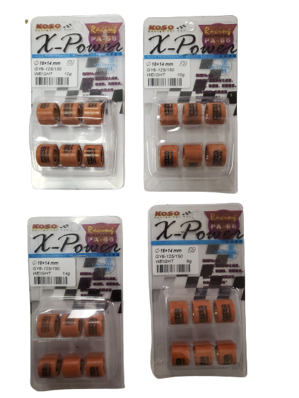 BDX Gy6 Stage 1 Performance Roller Weights Transmission Upgrade