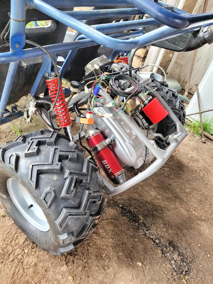 Internal Reverse GY6 Engine for External Reverse GY6 Buggies, 150cc, 1 ...